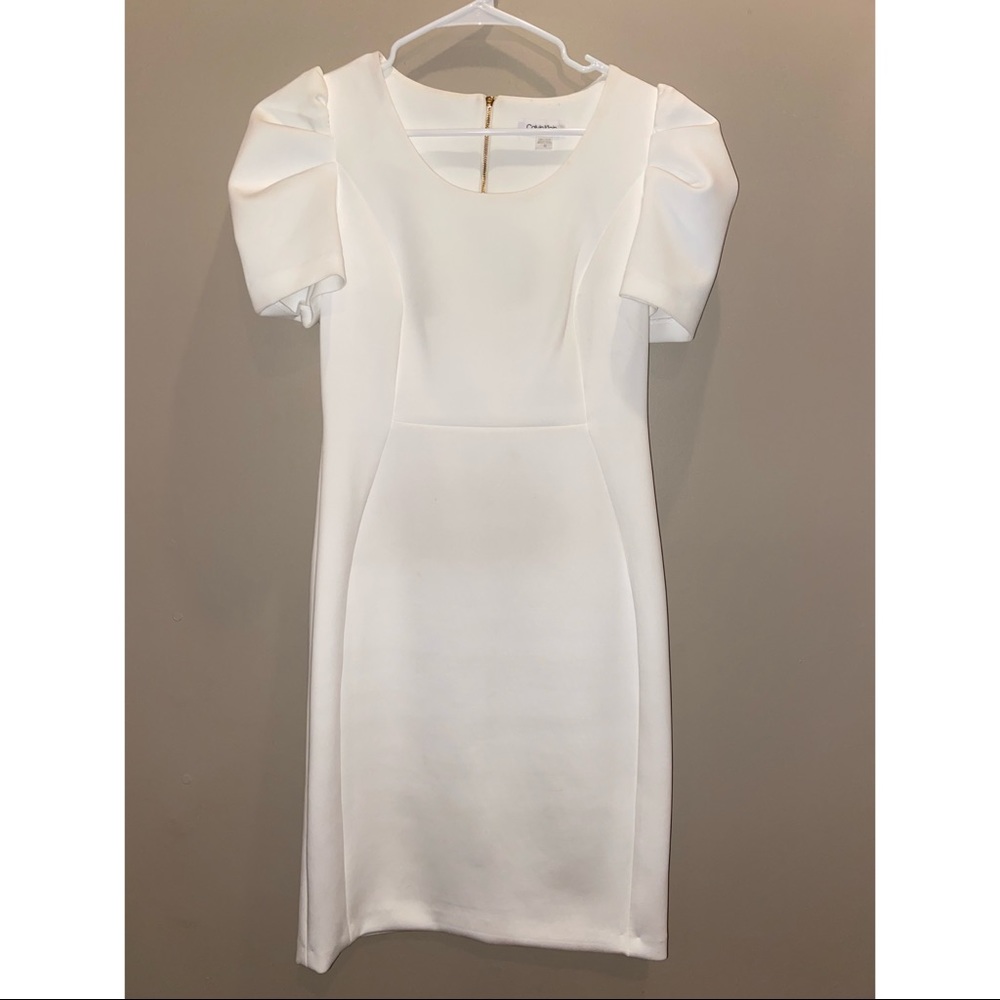 Calvin Klein Puff Shoulder Dress